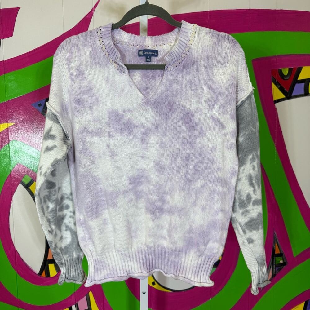 Democracy, Tie Dye Knit Sweater. Size Small. In excellent condition!